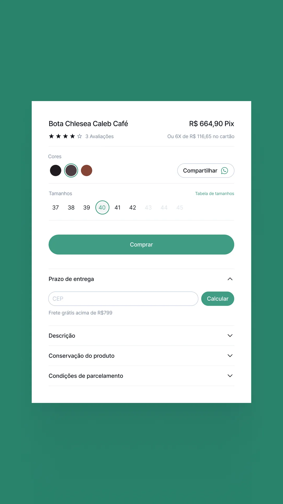 Case Majorano: Fundo branco contendo os principais componentes utilizados na loja como: botões, inputs...